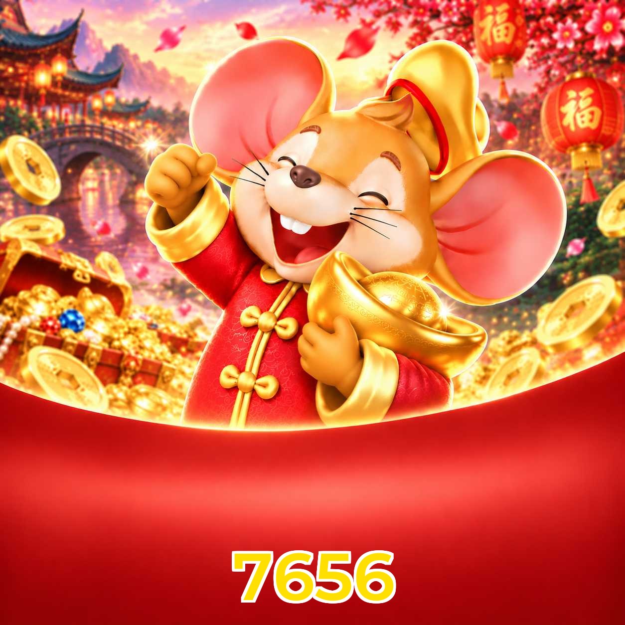 Catálogo de slots da 7656 com RTP médio de 96,52%